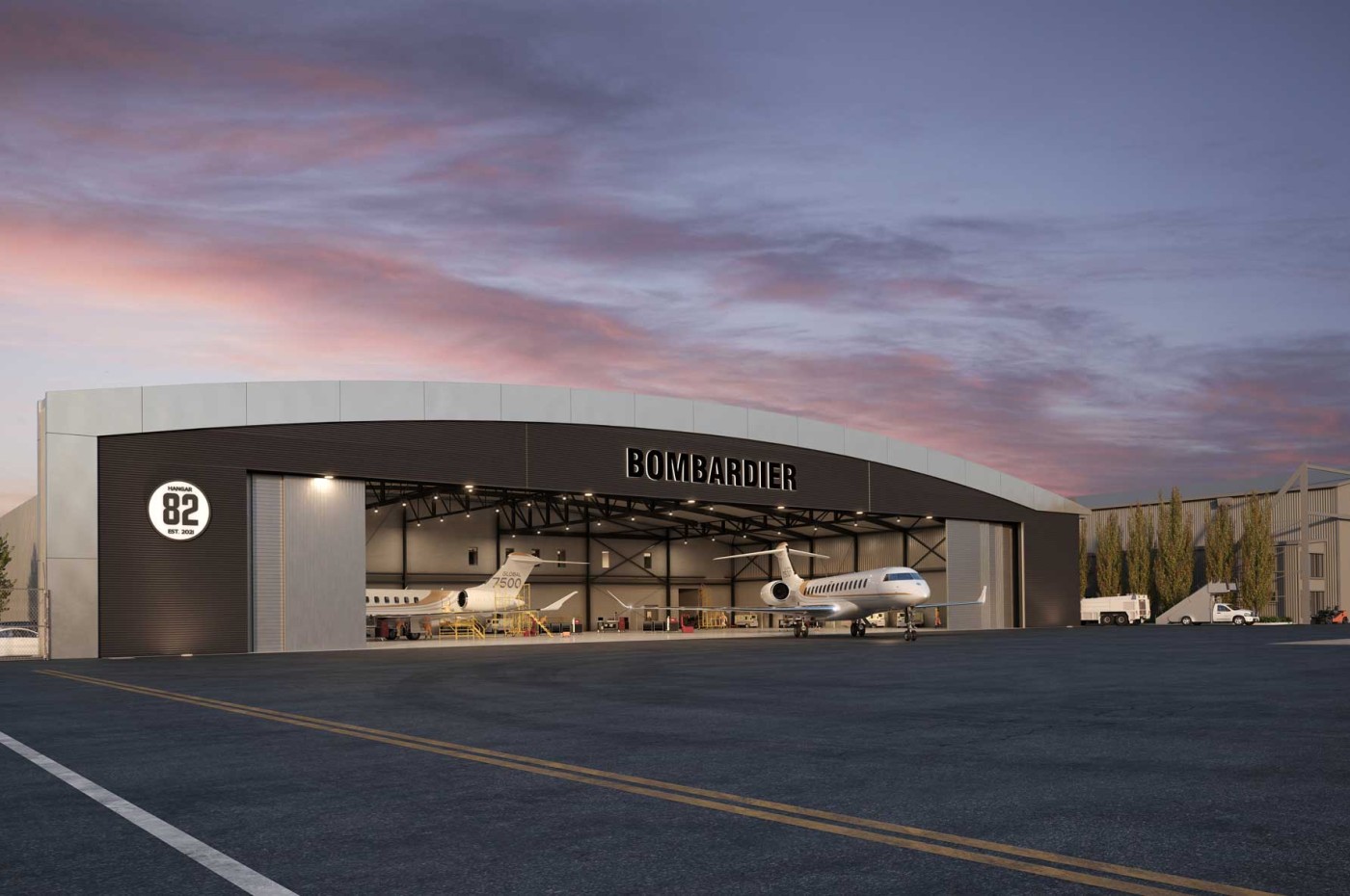 Hangar du Centre de Service de Melbourne