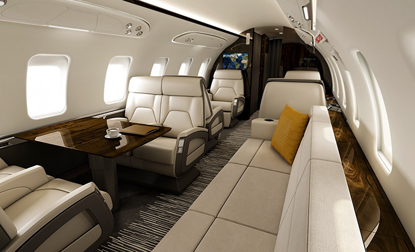 Challenger 650 widest cabin